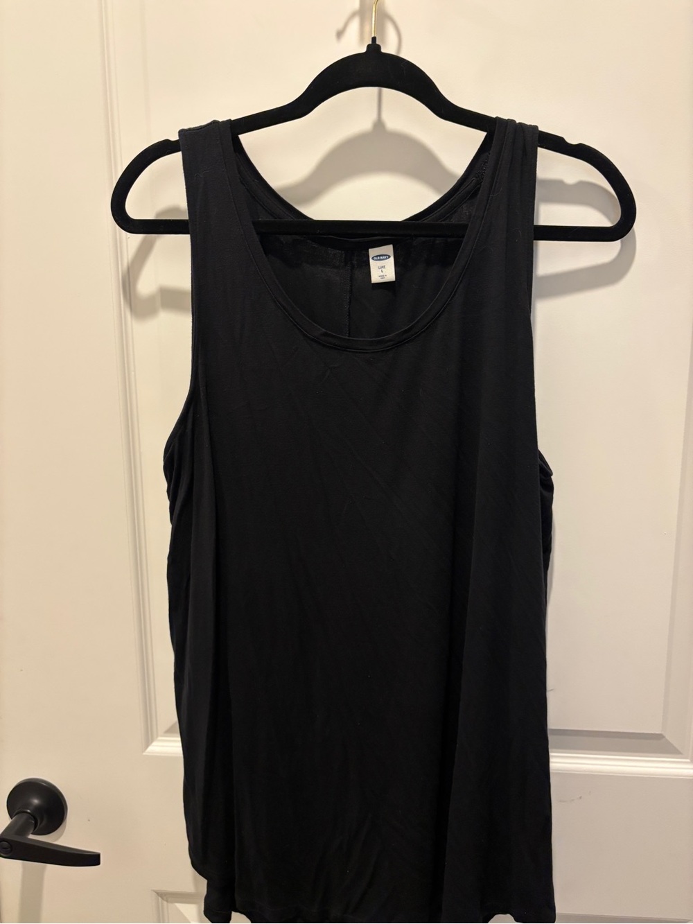 Old Navy Black Scoop Neck Tank Top